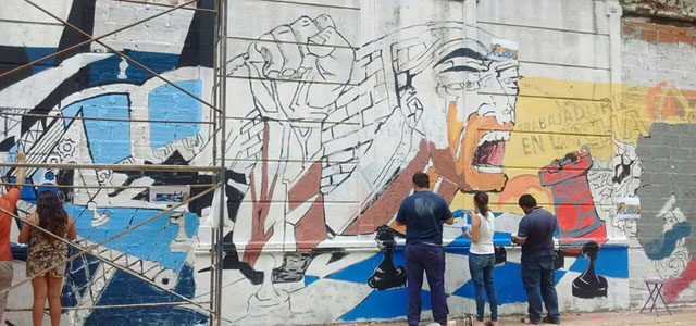 Un mural en Gerli para cerrar una etapa de lucha - InfoRegión