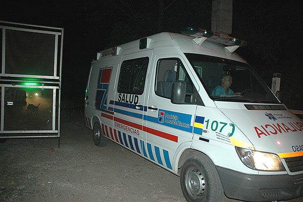 Las ambulancias se retiraron sin heridos que trasladar.