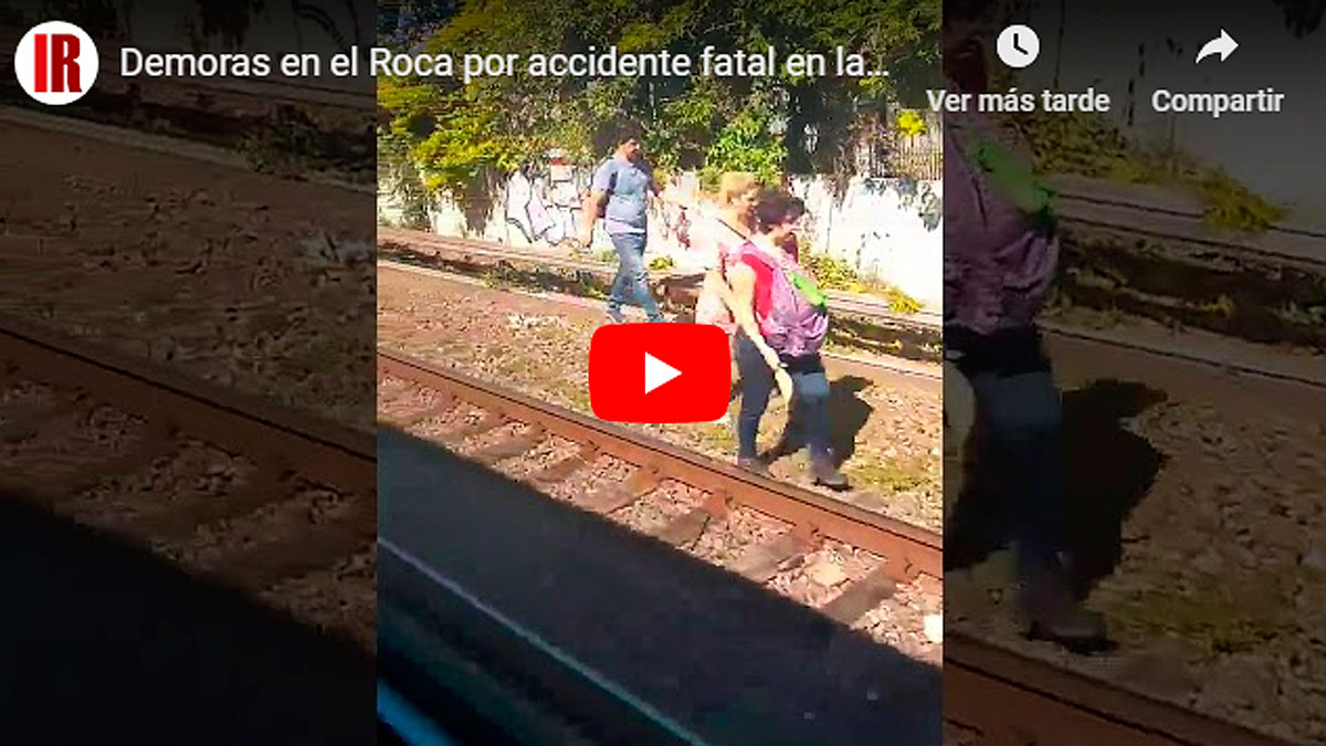 Por un accidente fatal en Lomas de Zamora, el Roca funciona con servicio limitado - InfoRegión