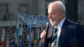 Lula en plaza de mayo