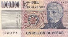 billete un millon de pesos