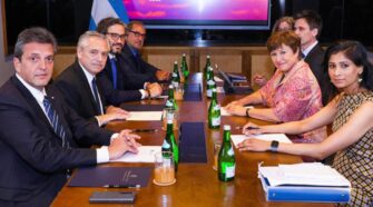 Alberto Fernández se reunió con la titular del FMI en Indonesia