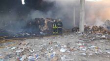 incendio en una papelera