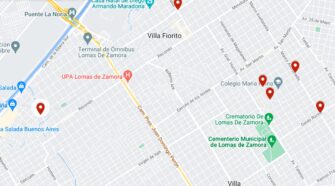 el mapa del raid delictivo