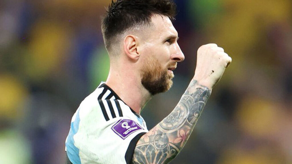 Messi marcó el primero de Argentina