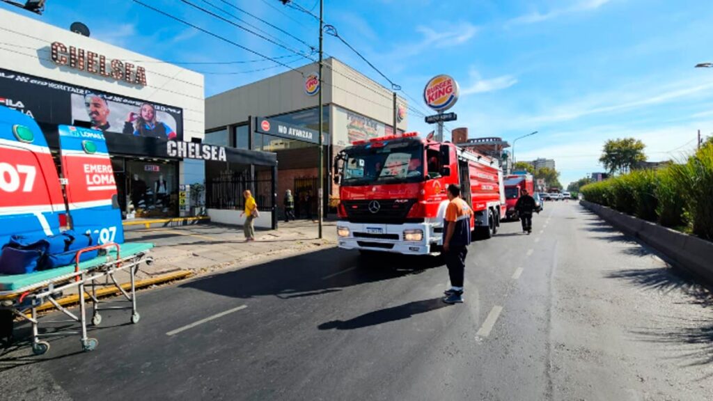 Incendio en el Burger King de Lomas de Zamora