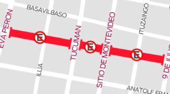 Calle cortada en Lanús