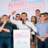 De Pedro y Máximo acompañaron el lanzamiento de campaña de Julián Álvarez en Lanús