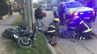 Longchamps: dos heridos en un choque entre dos motos