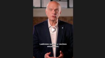 El nuevo spot de Grindetti, con eje en la seguridad