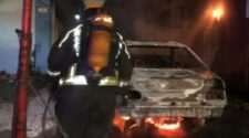 San José: se prendió fuego el auto y tomó parte de la vivienda