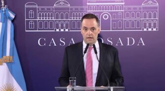 El vocero presidencial, Manuel Adorni