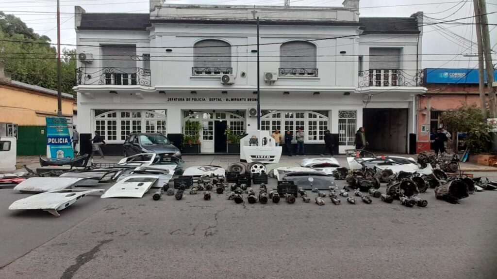 autopartes secuestradas en desarmaderos