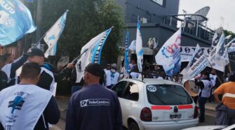 Protesta por la muerte de un trabajador en Esteban Echeverría