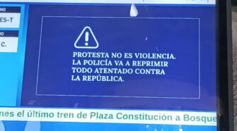 Represión - cartel- trenes