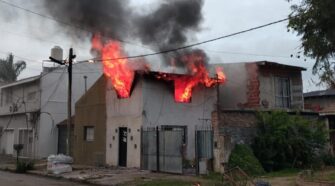 Incendio en Lomas de Zamora