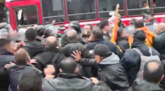 protesta colectiveros Avellaneda