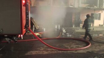 Incendio en un supermercado