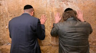 Milei en el Muro de los Lamentos