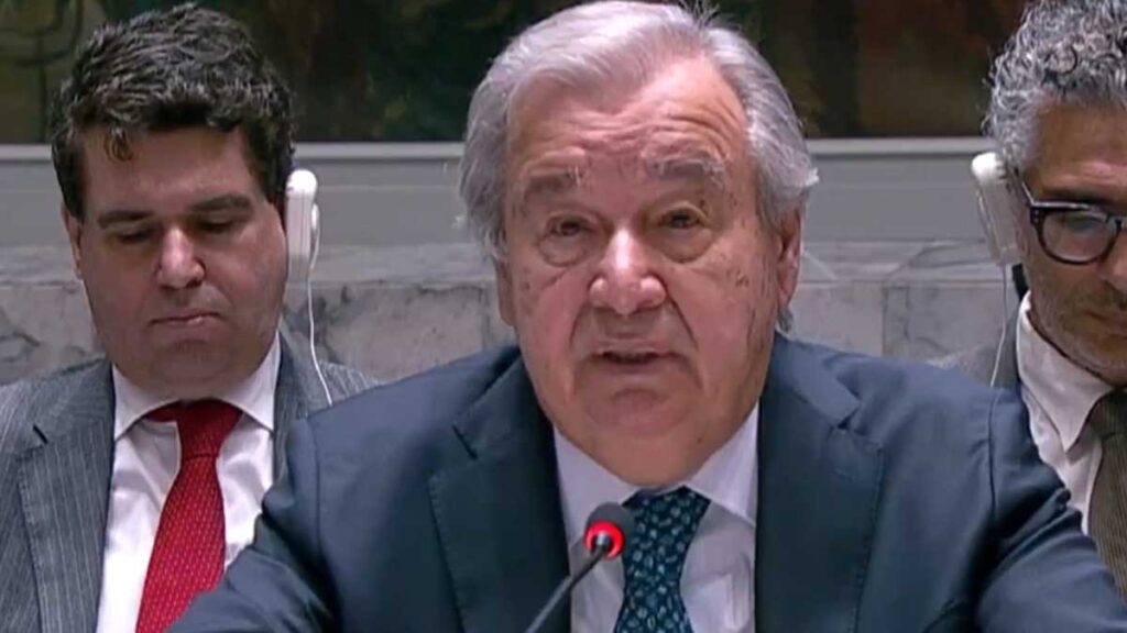 Secretario general de la ONU, António Guterres