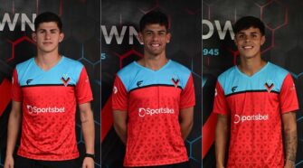 Dante Cardozo, Bruno Báez y Lucas Galván