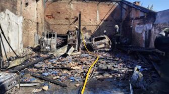 incendio en un taller mecánico de Llavallol