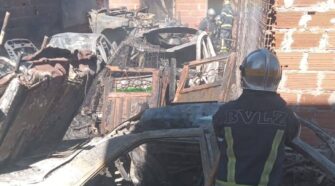 incendio de viviendas en Lomas de Zamora