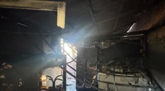 Incendio en un local de comidas de Monte Grande