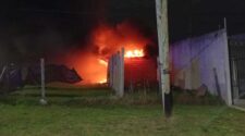 incendio de vivienda en Longchamps