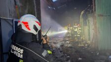 incendio en un depósito de avellaneda