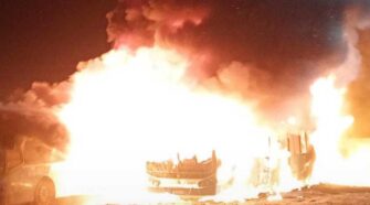 Incendio empresa de colectivos San Vicente