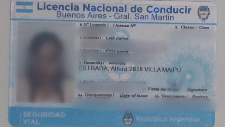 Licencias de conducir truchas: allanamiento en Ezeiza